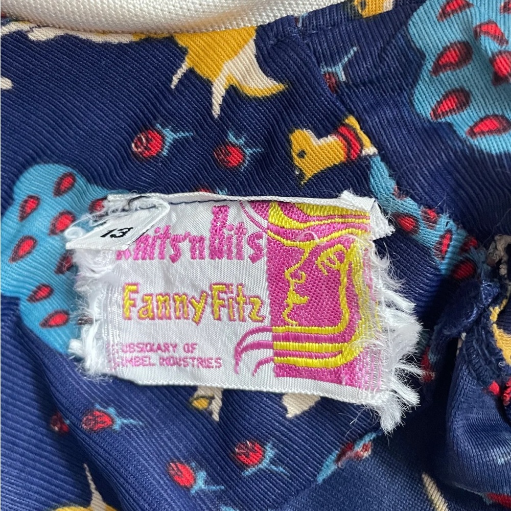 1970s Dog Print Dress - Picture 7 of 8